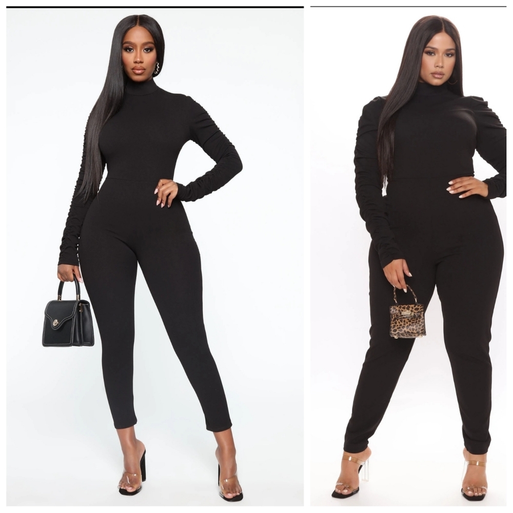 NWT Fashionnova Black Jumpsuit